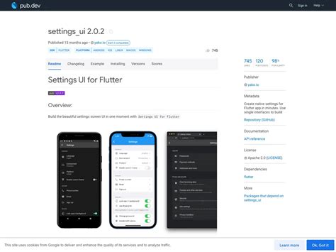 Flutter Settings Template