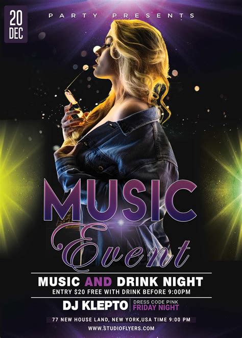 Flyer Template for Music Event