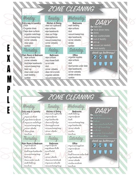 Flylady printable charts