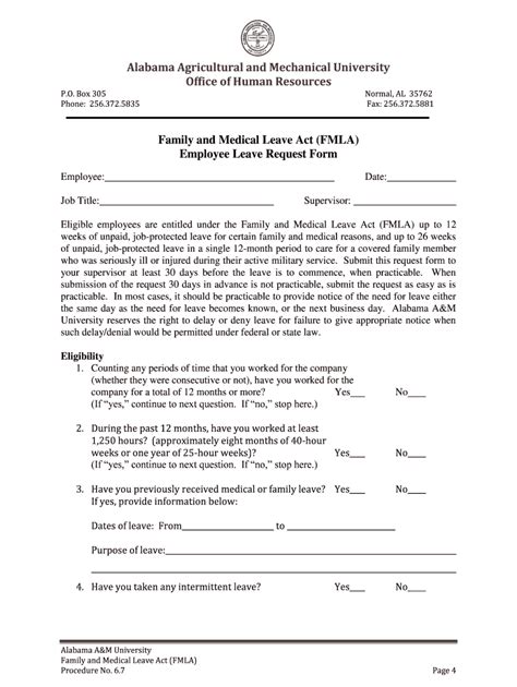 FMLA Forms