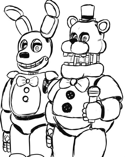 FNAF coloring printable 10