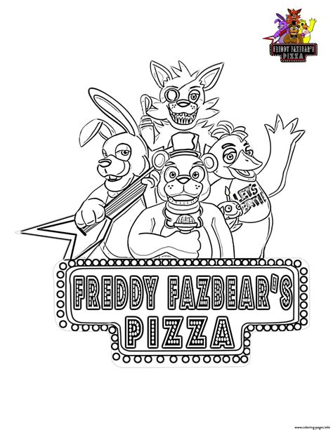 FNAF coloring printable 8