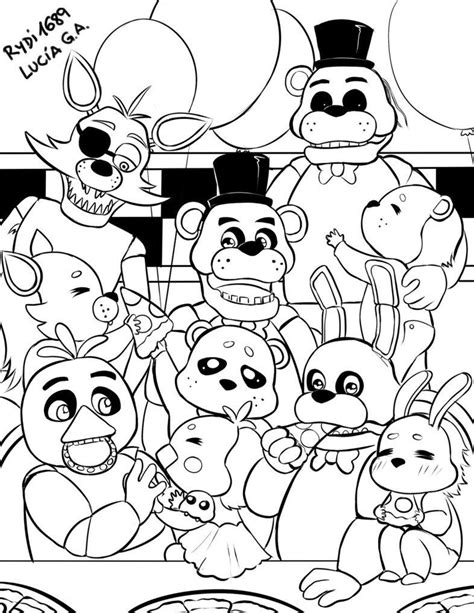 FNAF coloring printables