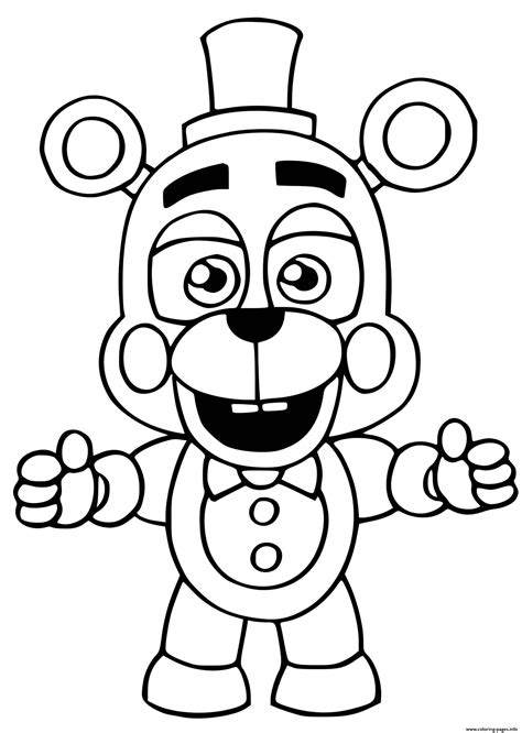 FNAF coloring printable 9