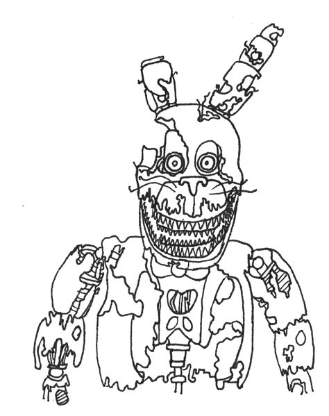 FNAF coloring printables for adults