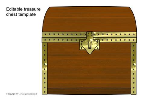 Foam Board Treasure Chest Template