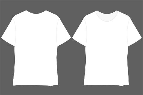 focal point white tee shirt template design