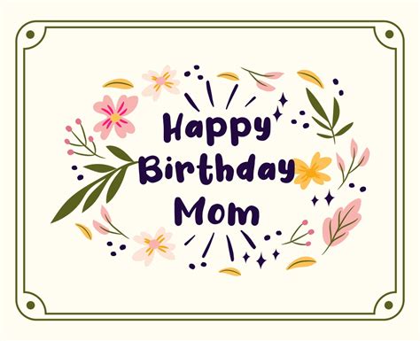 Colorful Foldable Birthday Card for Mom Printable 9