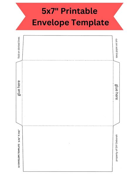 Foldable Envelope Card Template