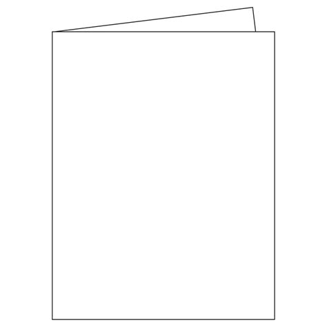 Folded Blank Card Template