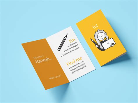 Folded Business Card Design