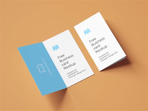 Folded Business Card Template