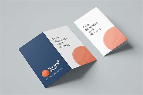 Folded business card template design