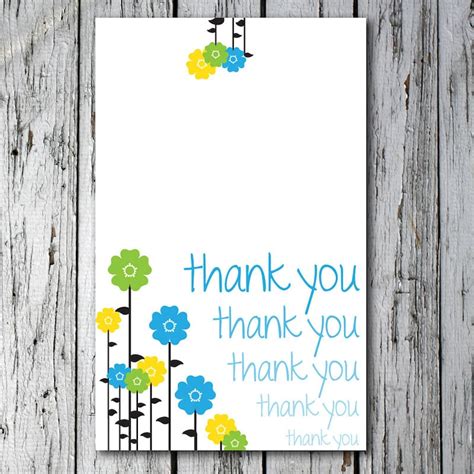 Folded Flower Thank-You Card