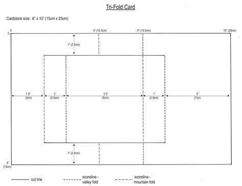 Folding card template example 3