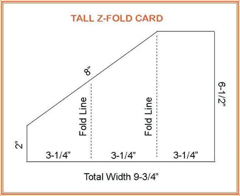 Folding card template example 4