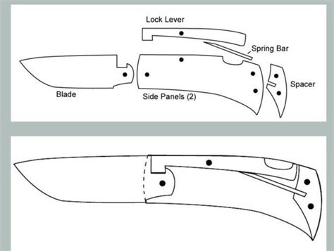 Simple Folding Knife Template