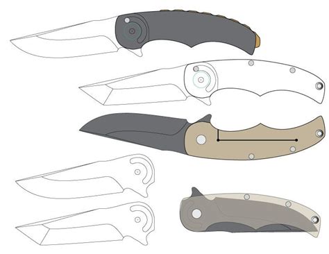 Complex Folding Knife Template