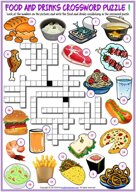 Food and Drink Wonderword Image