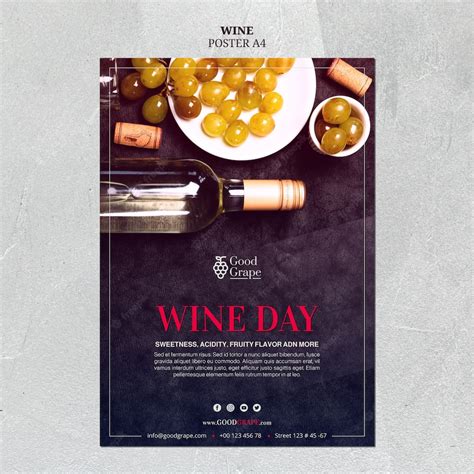 Food and Wine Poster Template