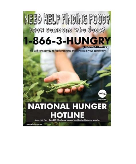 Food Assistance Hotlines