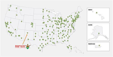 Image of food bank locations map