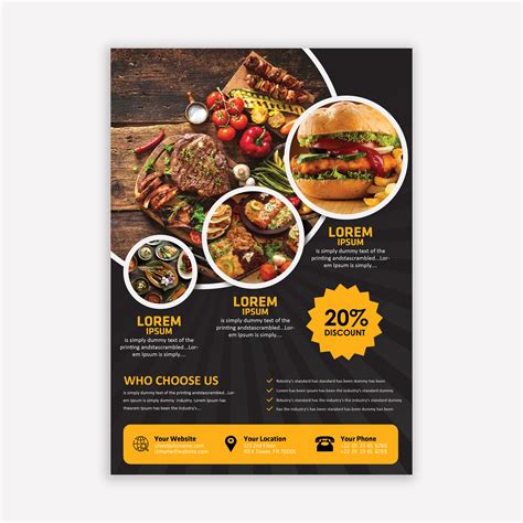 Food Brochure Template