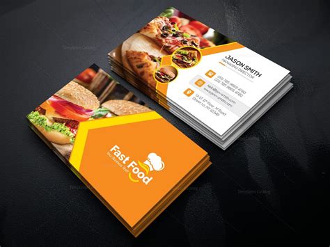 Food Business Card Template Design