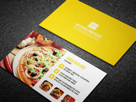 Food Business Card Templates