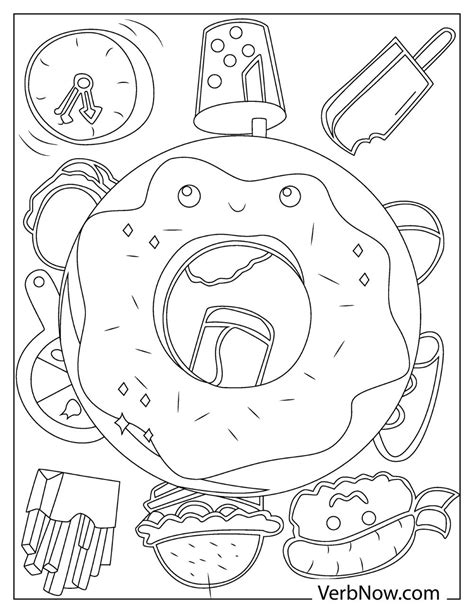 Food Coloring Pages PDF