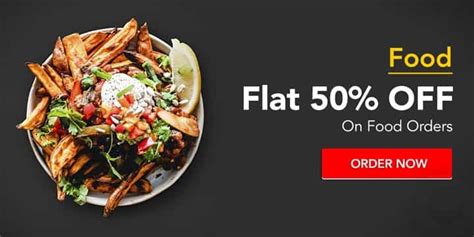 Food delivery deals and discounts