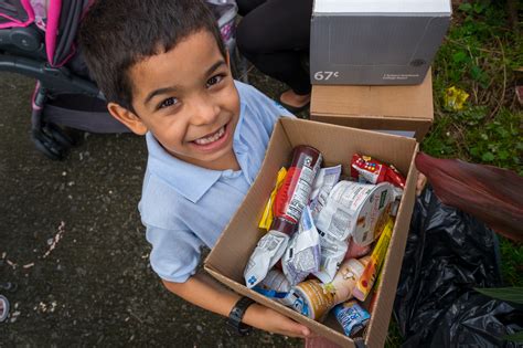 A food bank supporting low-income families