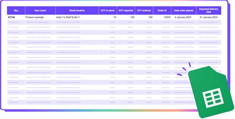 Food Inventory Template Google Sheets Advantages