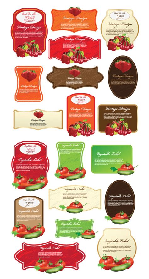 Food Label Design Template 1