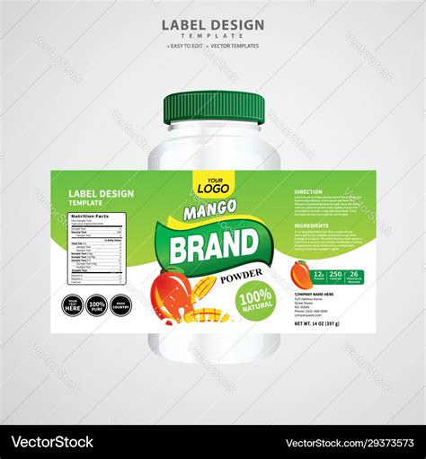 Food Label Design Template 4