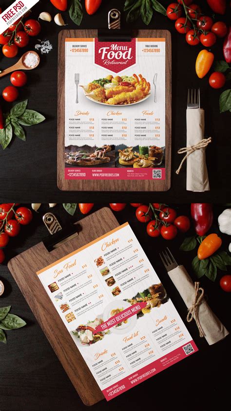 Food Menu Flyer Template