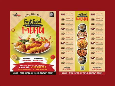 Food Menu Template PSD Download