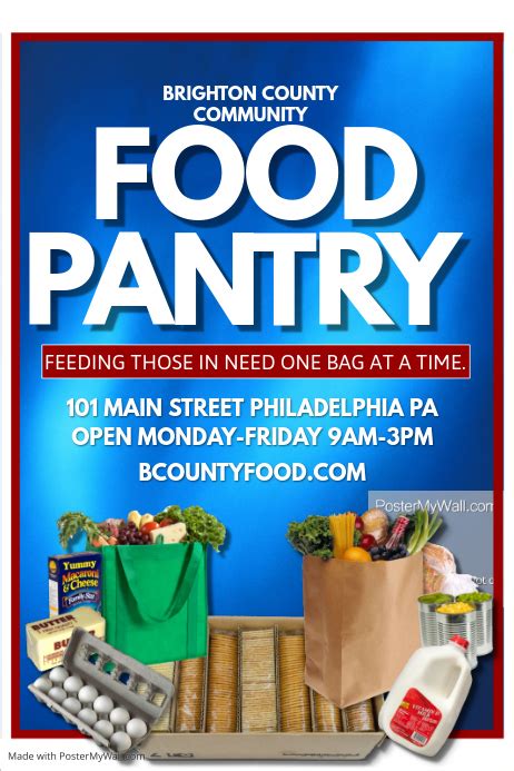 Food Pantry Flyer Template Sample