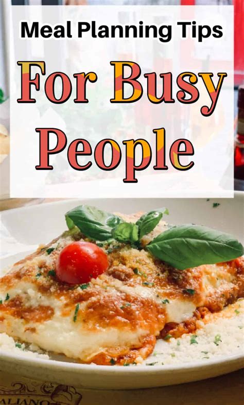 Food Planning for Busy People