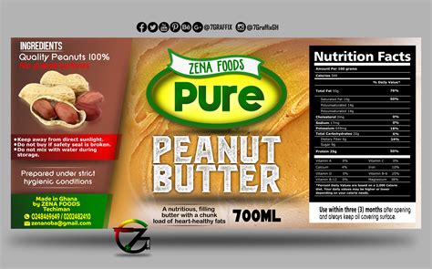 Food Product Label Template