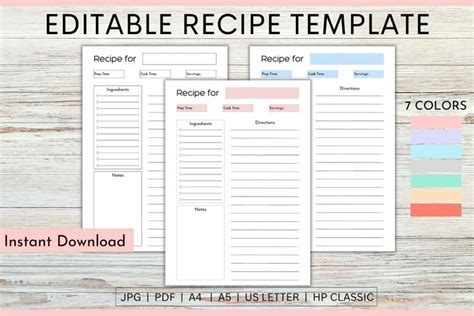 Food Recipe Template