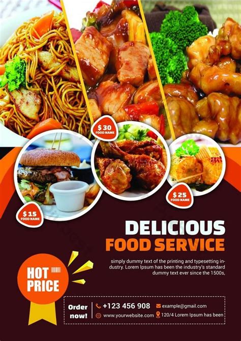 Food Sale Flyer Template Design Example 1