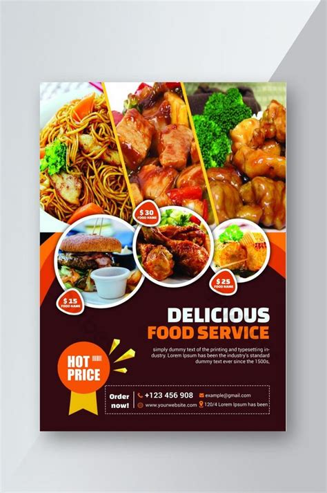 Food Sale Flyer Template Design Example