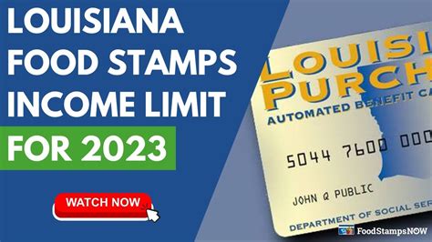 Food stamp benefits in Louisiana