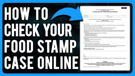 Food Stamp Case Number Format