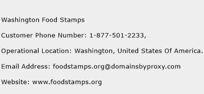 Food Stamp Contact Information Washington MO