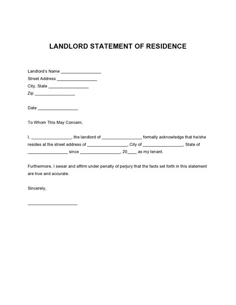 Food Stamp Letter from Landlord Requirements