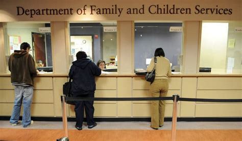 Food stamp office inside