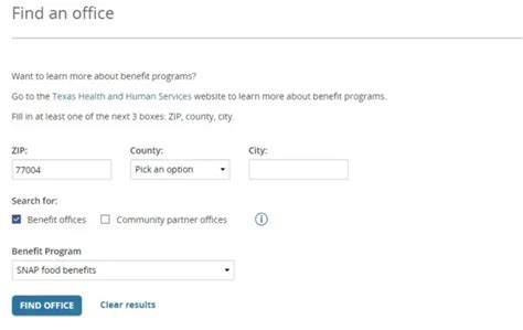 Food Stamp Office Locator Tool 2