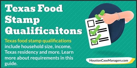 Food Stamp Office in Texas Benefits Qualifications